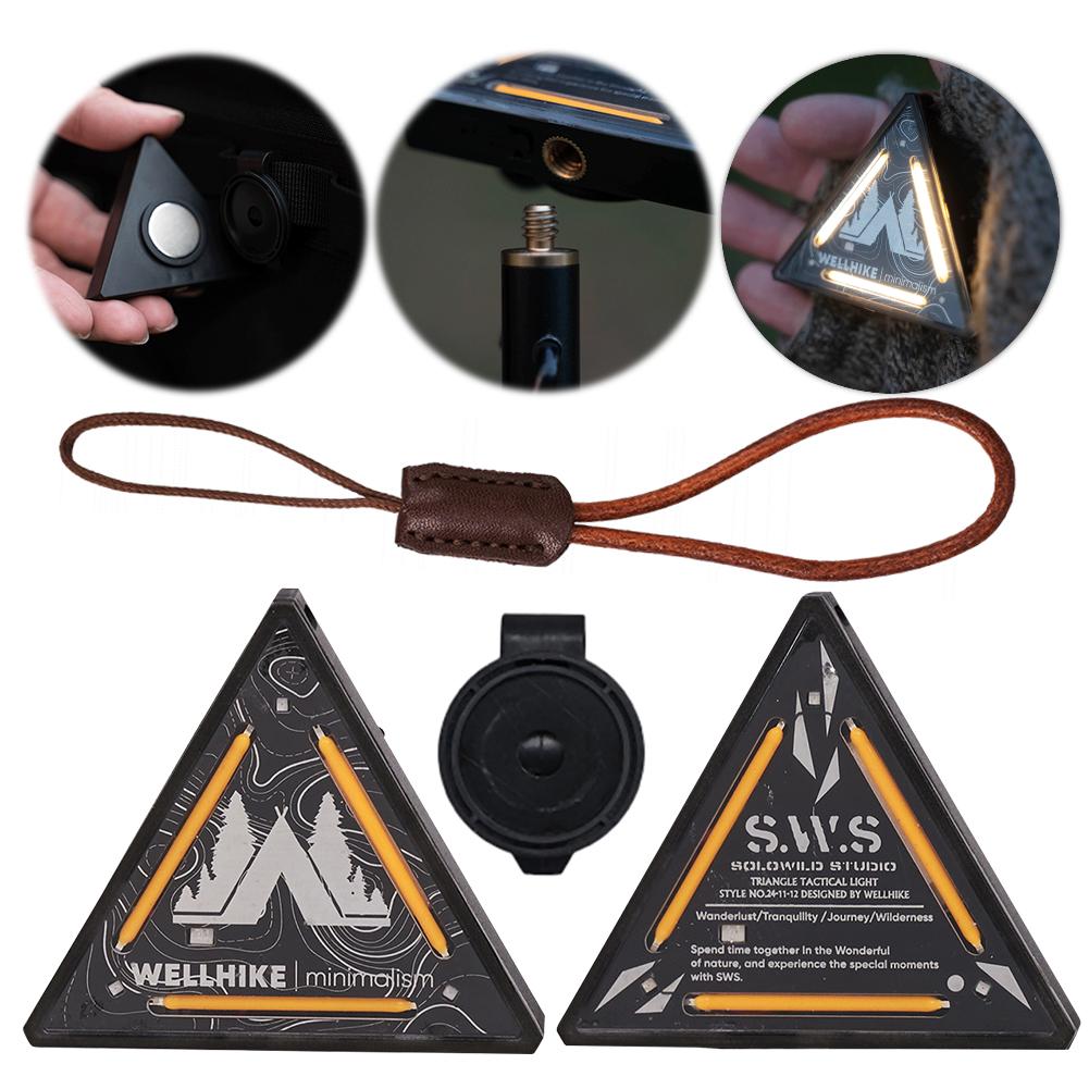 Outdoor Tactics Triangle Light SWS Night Light Badge Warning Decoration Camping Atmosphere Mini Small Pendant Lamp
