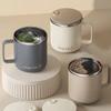 Double Wall Insulated Coffee Cup Portable 304 Stainless Steel Drinking Cup Leak Proof Milk Coffee Mug With Handle&Llid-Homeclub