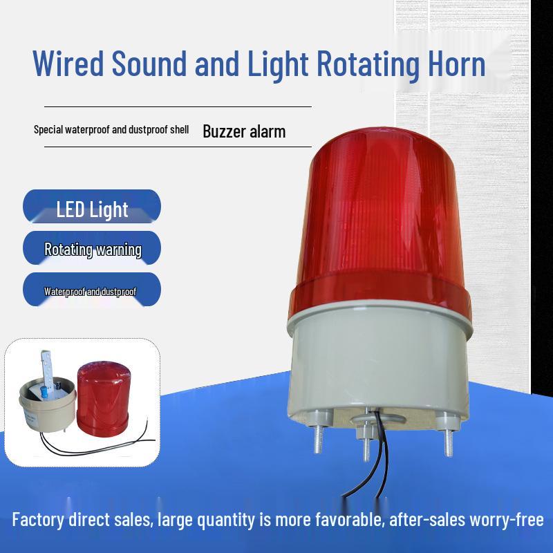 Explosion-Proof Wired Rotating Horn Alarm & Flashing Light for Acoustic-Optical Perimeter Anti-Theft Systems 160*90*90