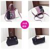 ZNYF Women's Handbag, PU Leather Shoulder Bag, Waterproof, Large Capacity, 2-Way, Gift (Purple)