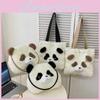 Plush Panda Backpack For Girls With Cartoon Pattern And Light Weight For Casual Travel