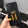 For Samsung Galaxy A52 A52S A53 A54 5G Case Luxury Crown Letters Painted Soft Slim Back Cover For Samsung A52 5G SM-A526B Fundas