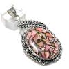 Copper Pink Opal Gemstone 925 Steling Silver Jewelry Pendant 2.56" P2h40