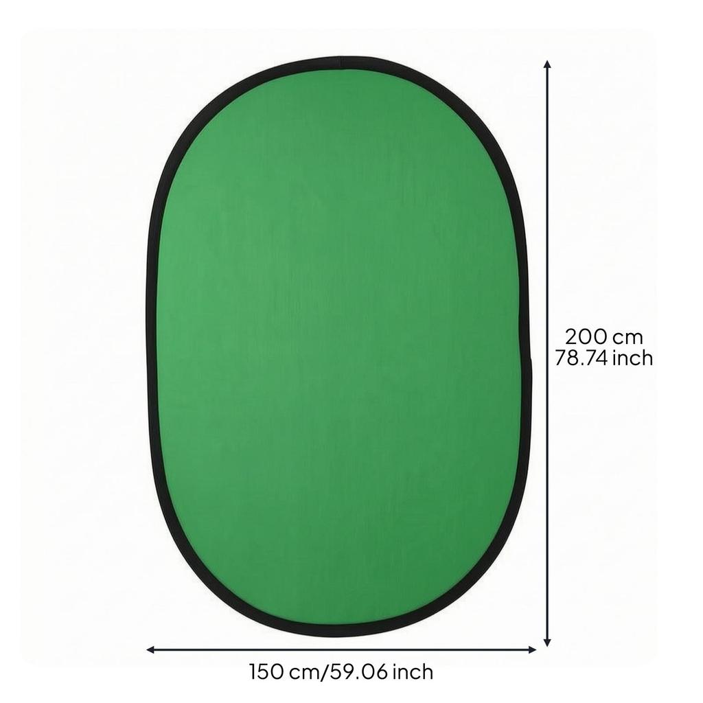 Green Screen Backdrop Board Two-sidedSided Trifold Display Easy-to-Store