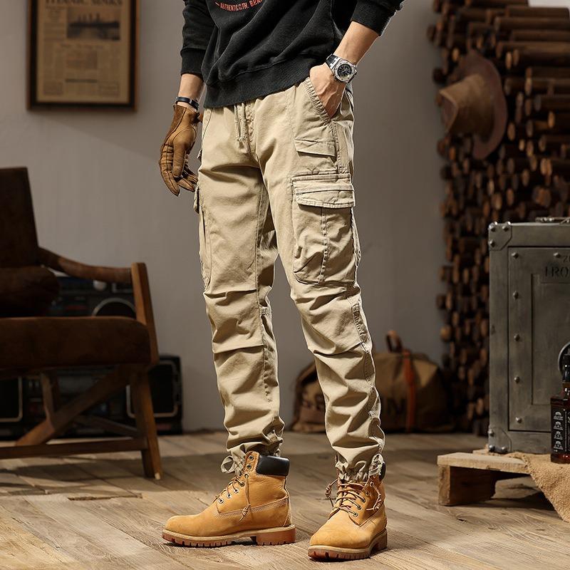 New men's overalls loose straight trousers casual pants trendy pants men's high-end sports outdoor men's clothing