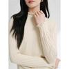 JUZUI Women's Mock Neck Slim Fit Wool Base Layer