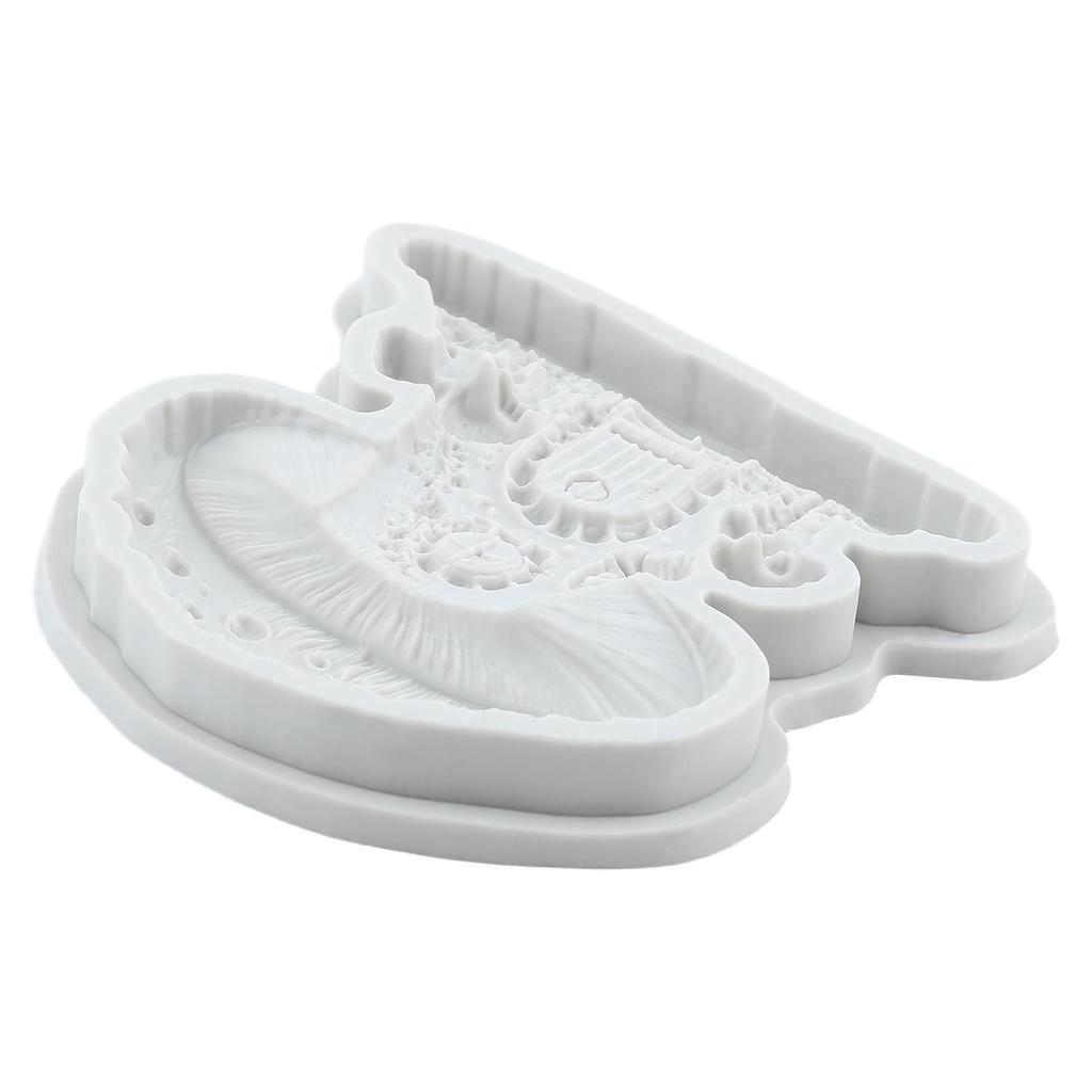 Mushroom House Silicone Mold Mushroom Fondant Molds Cake Decorating Tools Cupcake Topper Candy Sugar Craft Gum Paste Polymer Clay