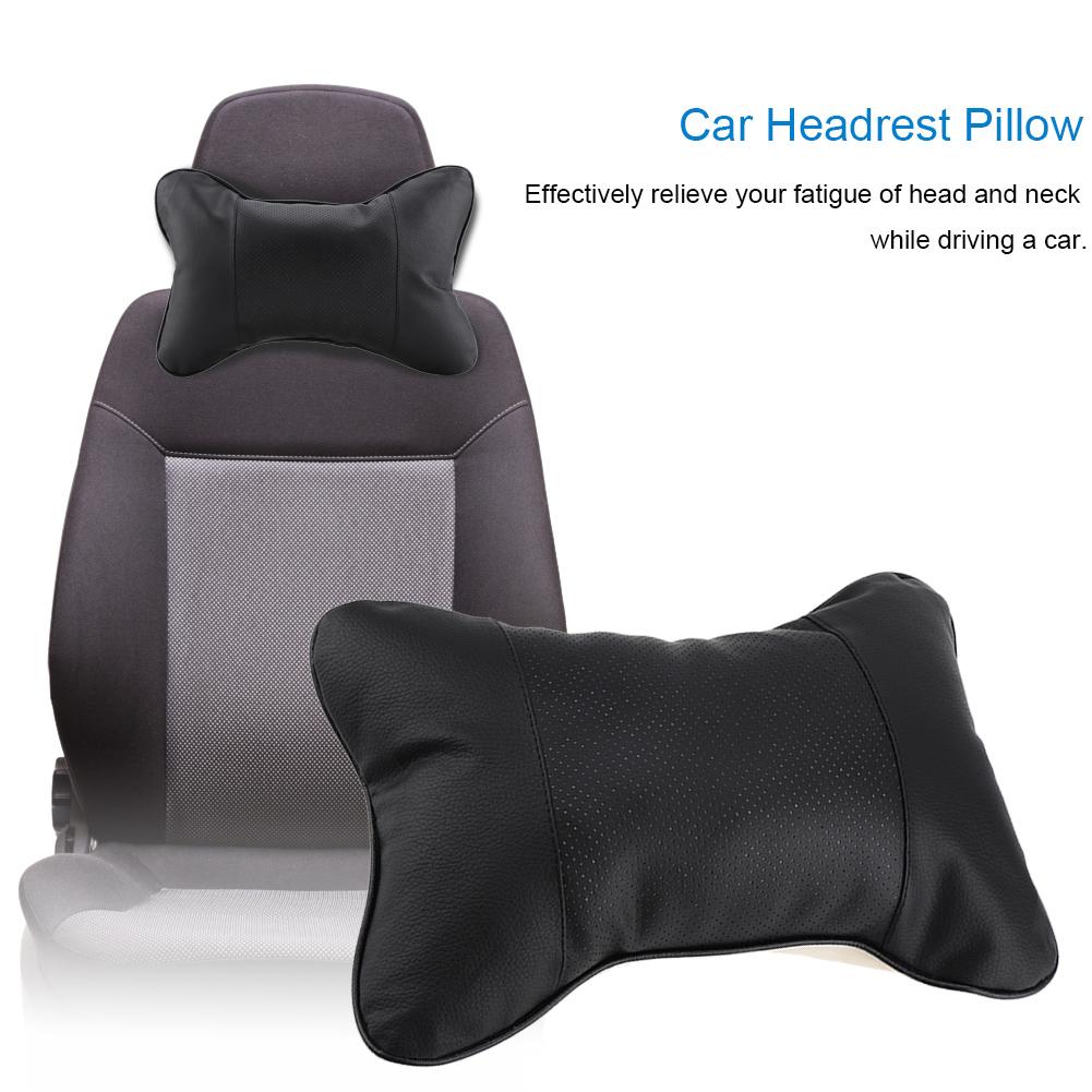

1Pc Soft Auto Car Seat Headrest Pillow Breathable Head Neck Support Cushion Pad(Black) чёрный