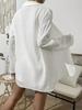 Cotton Gauze Muslin Sets for Women 2 Pieces Long Sleeve Shirts and Loose High Waist Mini Shorts Sets Ensemble Femme