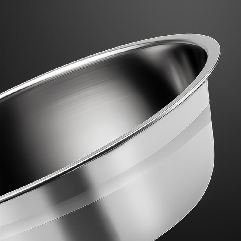 Practical Pet Bowl Shatter Proof Nonslip Feeding Station Stainless Steel Texture Suitable for Healthy Feeding Cats Dogs