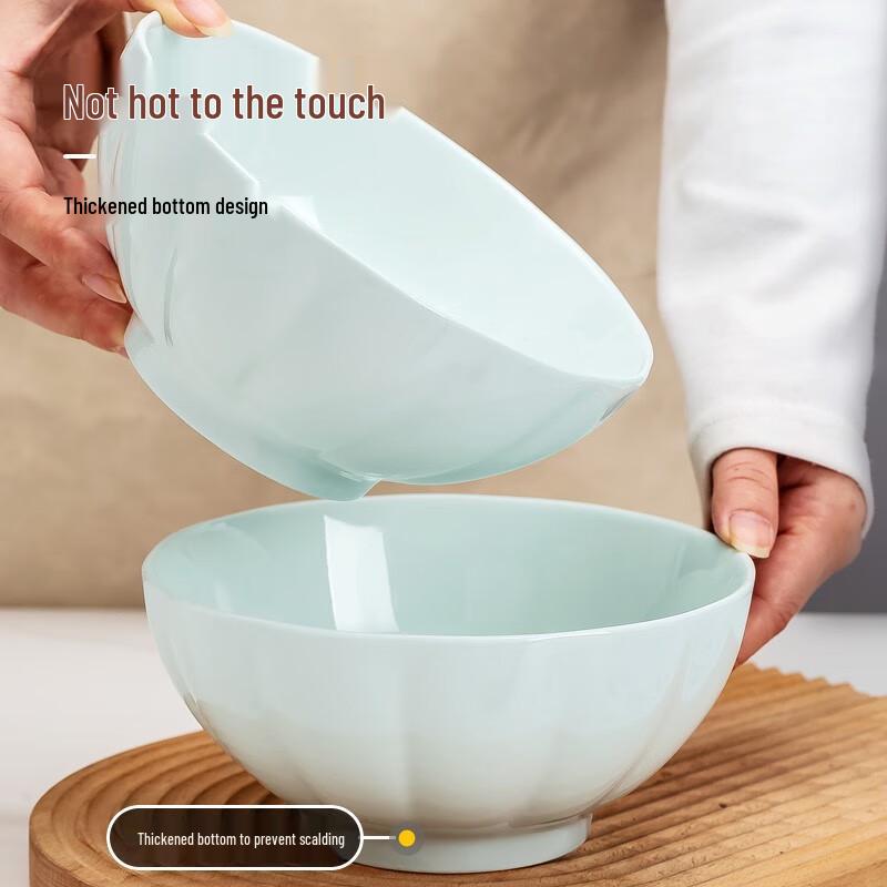 Jingdezhen Nordic Underglaze Ceramic Pumpkin Noodle Bowl