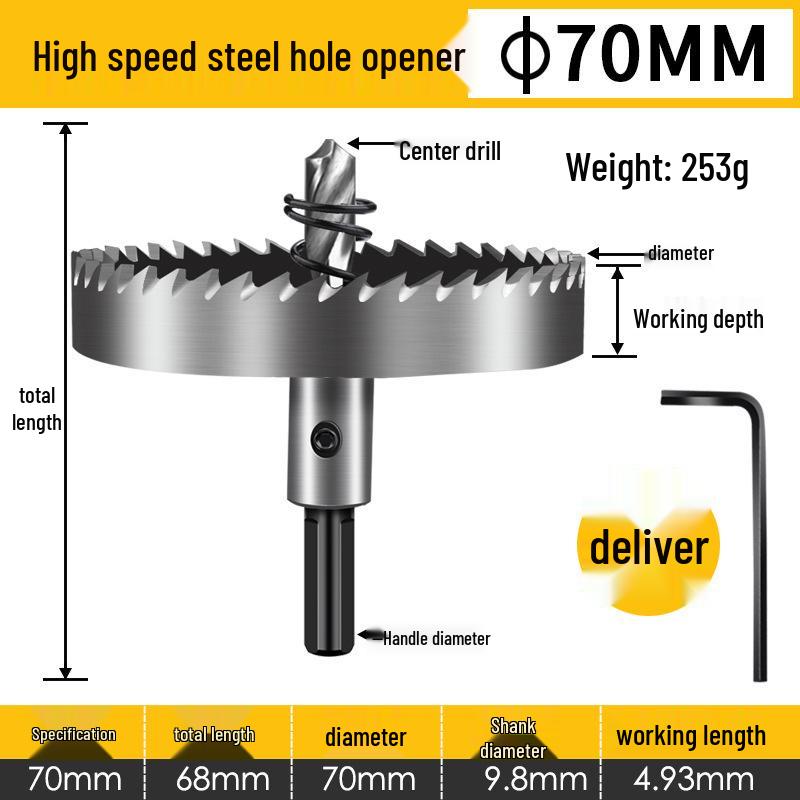 High-Speed Stainless Steel Hole Saw for Metal and Aluminum