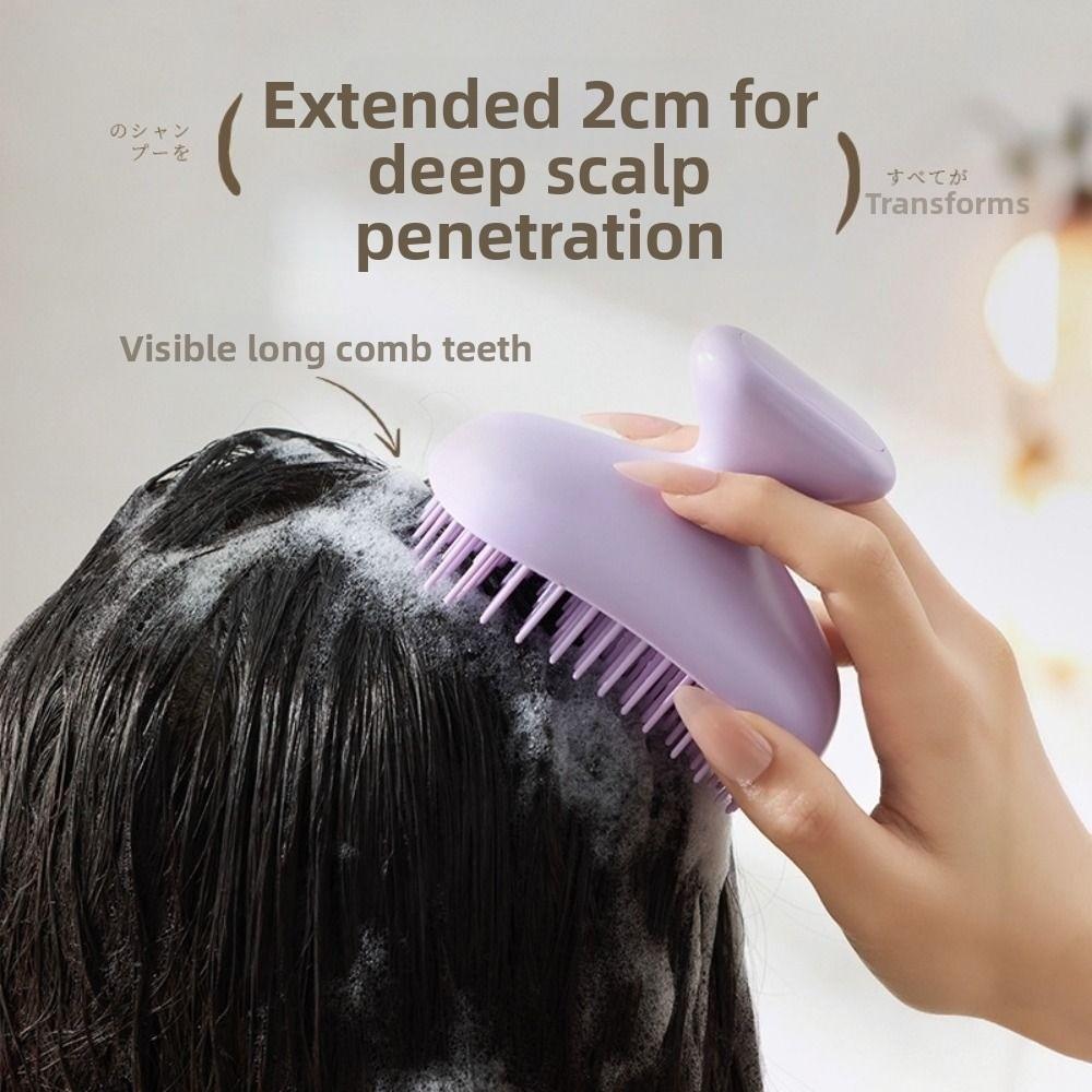 Soft Hair Washing Comb Self Cleaning Scalp Cleaning Scrubber Head Scalp Massager  Body Massage