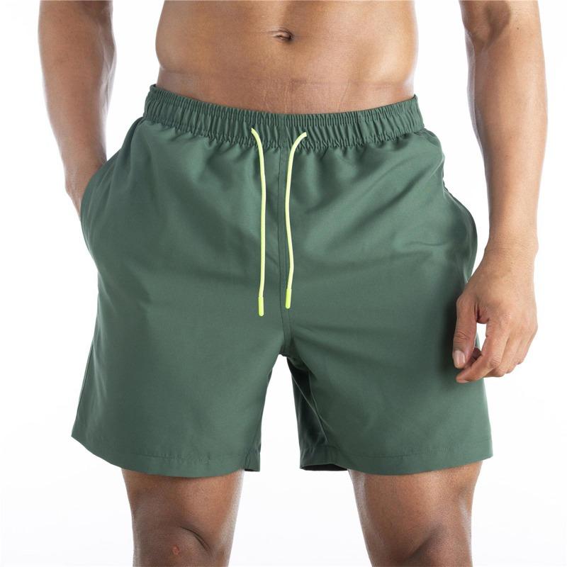 Men's Casual Color Outdoors Pocket Beach Work Trouser  Beach Shorts Pant