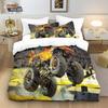 M-Monster Truck 3D Printed Bedding Set, The Boy'S Duvet Cover And Pillowcase 75*50Cm Twin Full Queen King Size For Bedroom Decor