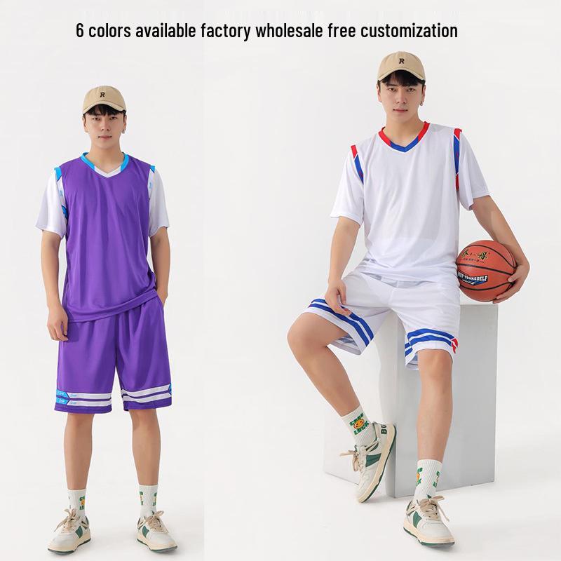 

Unisex Competition Tank Top & Basketball Jersey Set for Teams and Training L фіолетовий
