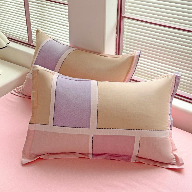 Abstract Geometric Bedding Set Queen Size Geometry Rectangle Square Cotton Duvet Cover Pink Purple Comforter Cover for Boys Girl