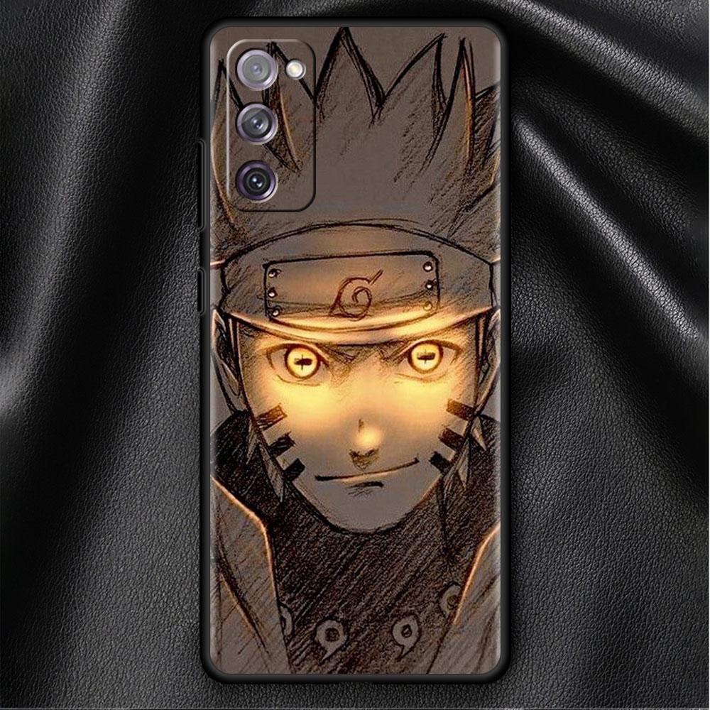 Case For Samsung Galaxy S20 S22 S21 FE S10 S9 Plus S8 Note 20 Ultra 10 Plus Soft Phone Shell Anime Red Blue Light