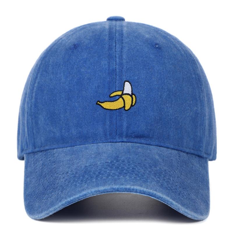 Banana Embroidered Baseball Hats for Men and Women Outdoor Sunshade Duck Tongue Hats Outdoor Travel