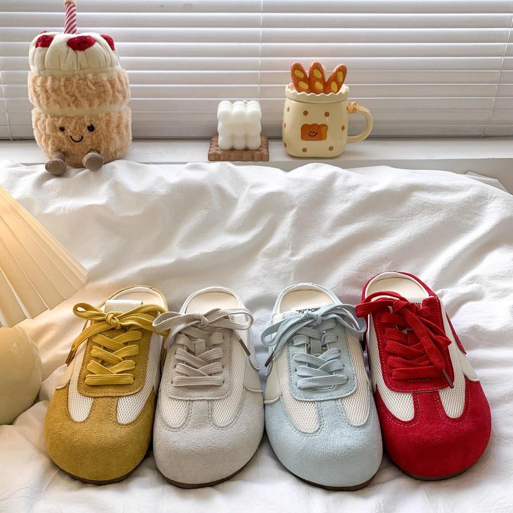 Baotou shoes wear soft-soled half slippers spring new retro casual versatile skirt