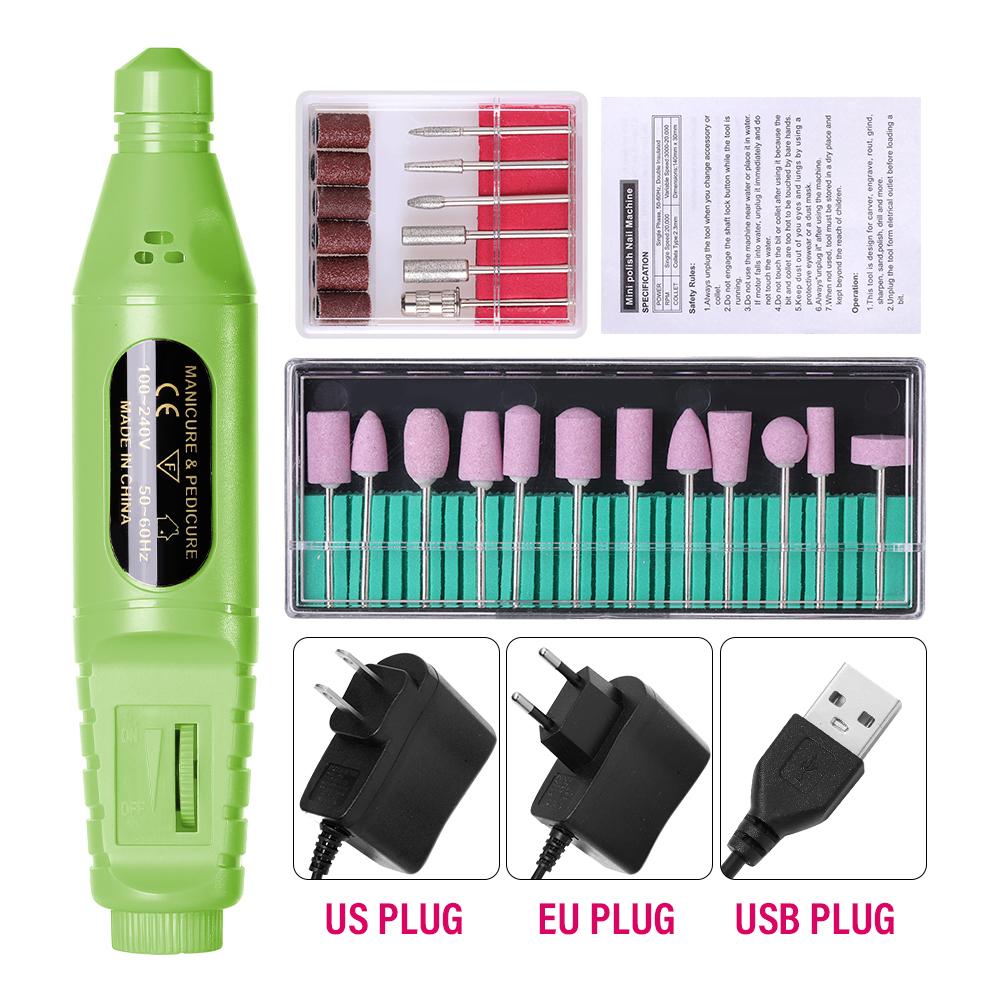 CNHIDS Professional Electric Nail Drill Machine Manicure Tools Pedicure Drill Set Portable Nail File Nail Drill Equipment