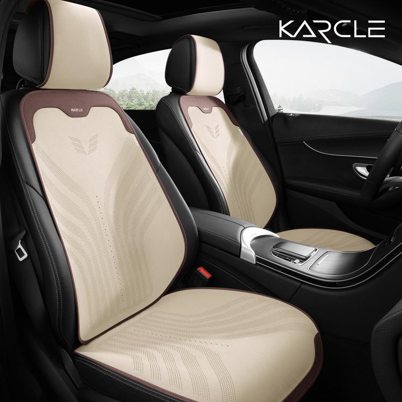 High Quality Suede Cover Universal High-end Car Seat Cover Breathable Seat Anti-slip Luxury Car Protection Thin Suede Seat Cover