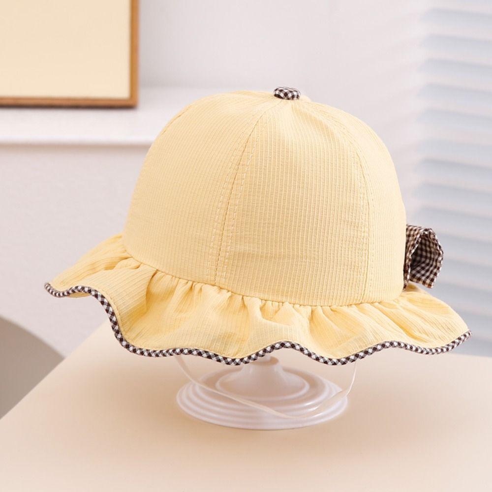 Wide Brim Kids Bucket Cap UV Protection Baby Fisherman Hat Children Sun Visor Hat  Outdoor