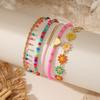 Colorful Daisy Flower Hand Chain With Pearl Beads For Girls And Women