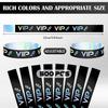 Teling 500 Pack VIP Plastic Wristbands Bracelets Party for Events VIP  Wristbands Plastic Bracelets Tear proof Waterproof Wrist Bands Arm Bands for