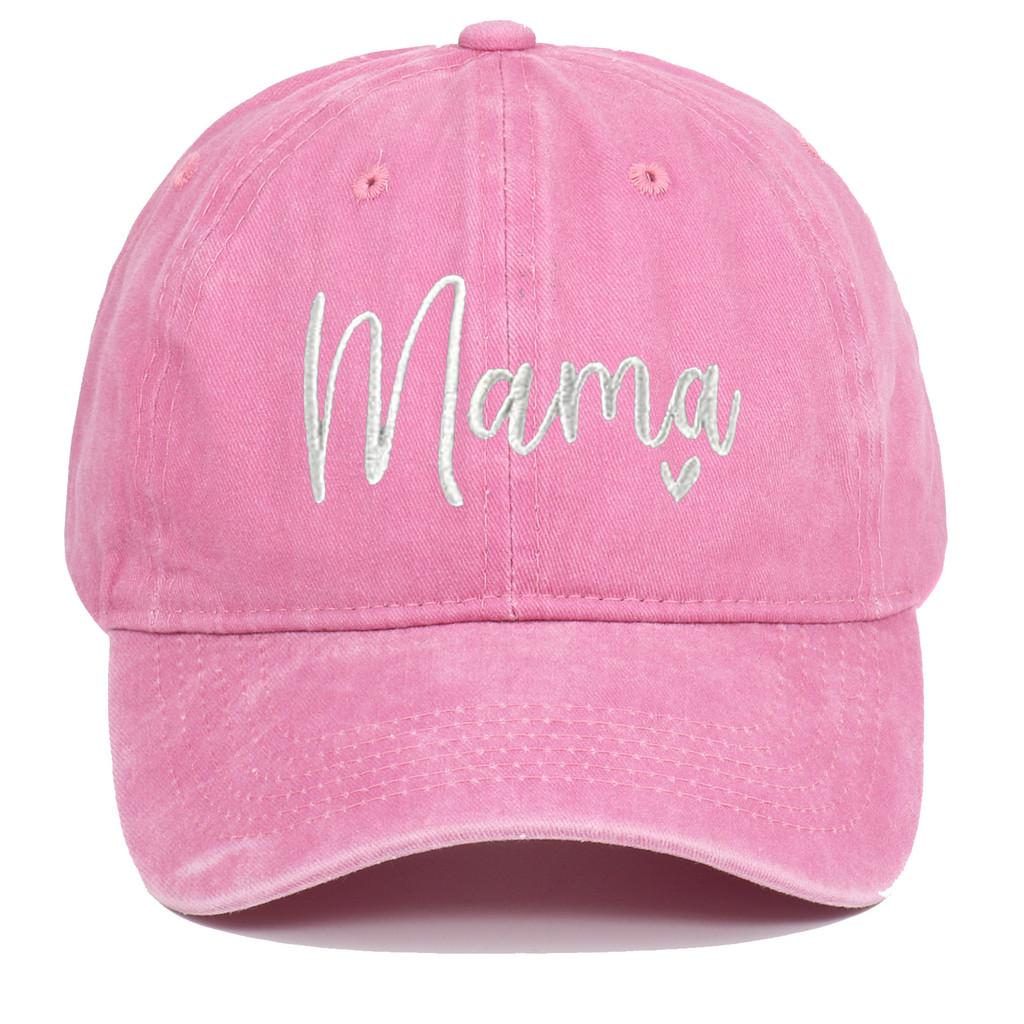 Classic Mama Embroidered Baseball Cap With Adjustable Fit For Casual Wear