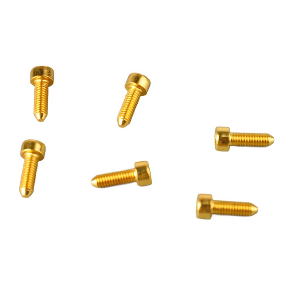 6PCS Black Golden Silver Bridge Saddle Screws Metal Guitar Mounting Screws Electric Guitar