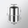 Stainless Steel Ventilation Pipe Fittings Multiple Sizes Ducting Connector