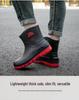 Men's Waterproof Non-slip Rubber Ankle Boots - Korean Style Slip-on Shoes