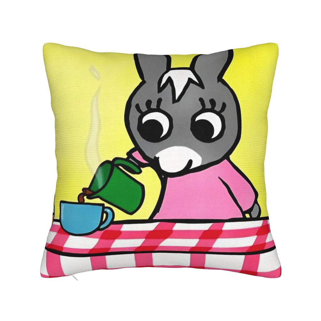 Kawaii Trotro Cartoon Pillowcase Polyester Cushion Cover Decorations Animation Throw Pillow Case Cover Home Zippered 40X40cm