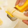 Stainless Steel Banana Cutter: All-in-One Fruit, Vegetable, Sausage Slicer for Salads - Must-Have Kitchen Gadget Kitchen Gadgets