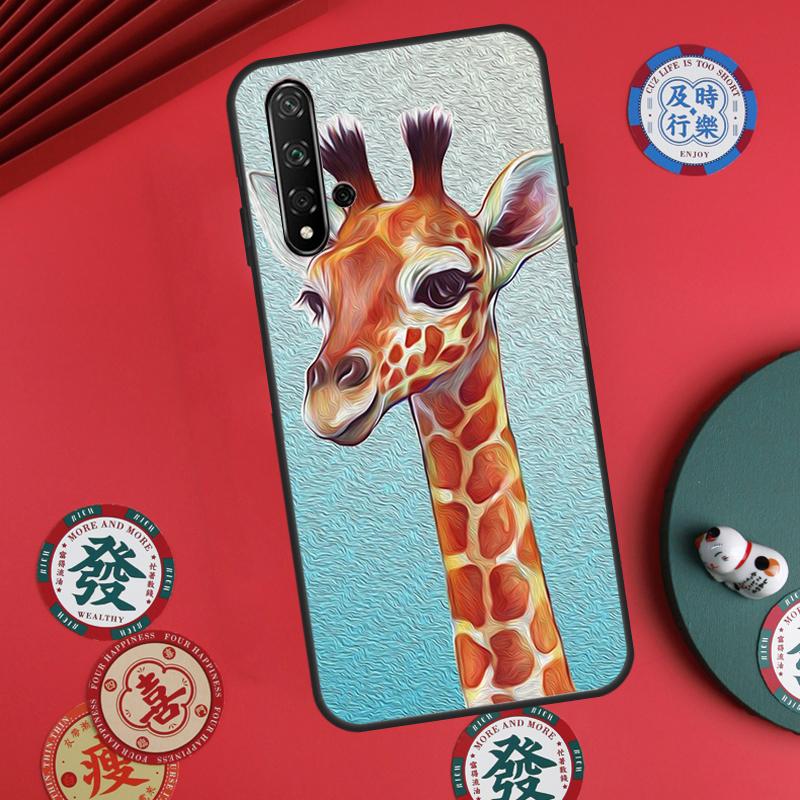 

Cute Cartoon Giraffe For Huawei Nova 12s 7i 8i 11i 12i Y73 Y70 Y90 Y60 Y72 Y61 Y91 9 10 SE P30 Pro P40 Lite Case Huawei Nova 12i