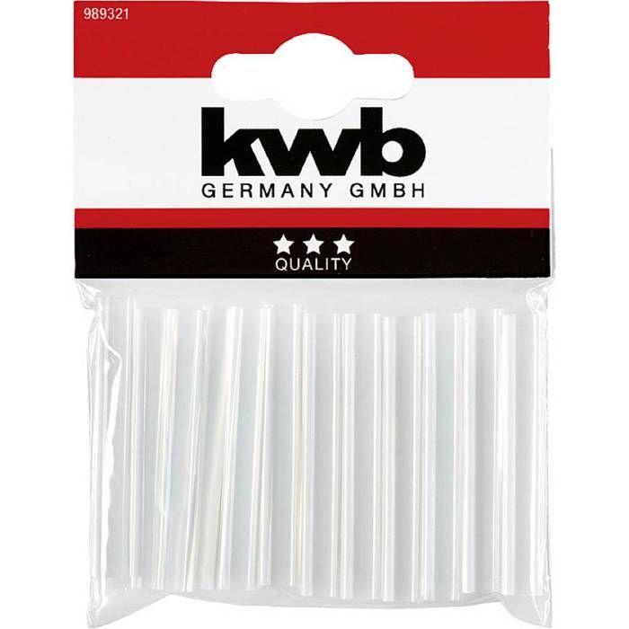 Klebepatronen - KWB - 989321 - Ø 7 mm - 12 Stück - Ideal für Heimwerken und Dekoration