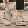 Ethnic Style Men's Summer Sandals High Quality Open Toe Sandals For Men Platform Slippers Black Beach Shoes Men Sandalias Hombre