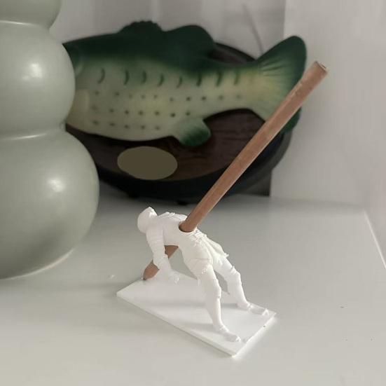 Porta-canetas Assassino Impresso em 3D Organizador de Mesa Criativo com Design de Flecha Suporte de Caneta Engraçado de Novidade para Escritório Escola Decoração Única de Mesa