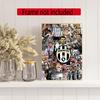 Juventus 5D Diamond Painting Round Diamond Rhinestones Mosaic Diamond Embroidery Wall Paintings Rhinestones Gift Frameless