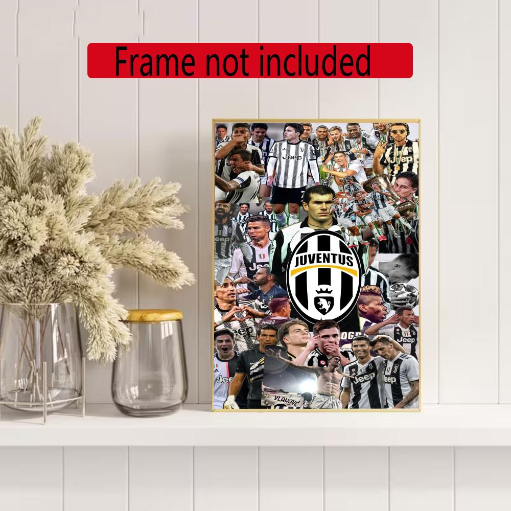 Juventus 5D Diamond Painting Round Diamond Rhinestones Mosaic Diamond Embroidery Wall Paintings Rhinestones Gift Frameless