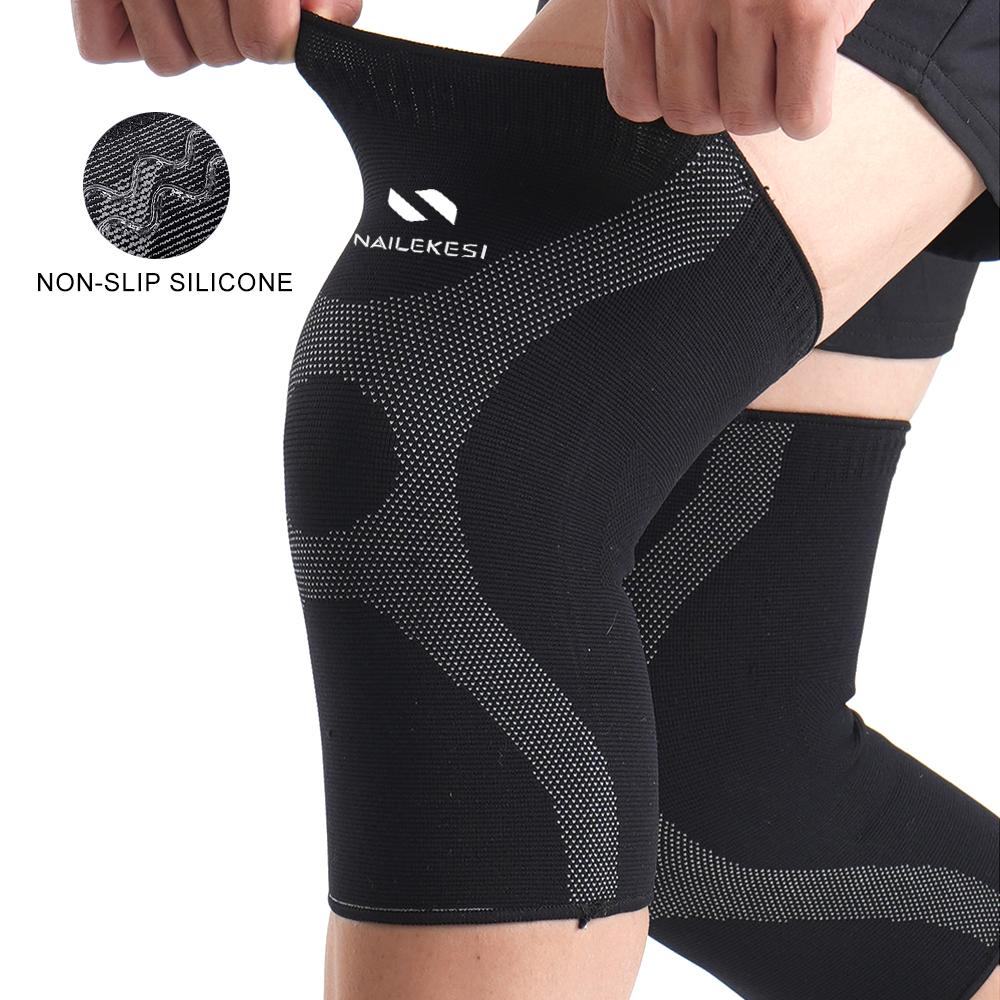 1 Pair Plus Size Knee Brace - Compression Sleeve For Knee Pain Support, Arthritis, Swelling, Osteoarthritis, Meniscus Tear,Joint