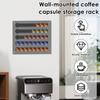 Magnetic Coffee Pod Holder Wall Mounted Acrylic Coffee Capsule Storage Rack Organizer for Kitchen Refrigerator RV Cabinet Door
