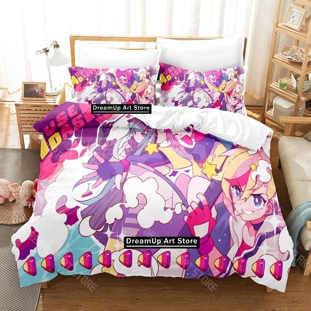 3D Printed Muse Dash Game Bedding Set for Boys Girls Duvet Cover Pillowcase Twin Queen King Full Single Double Sizes