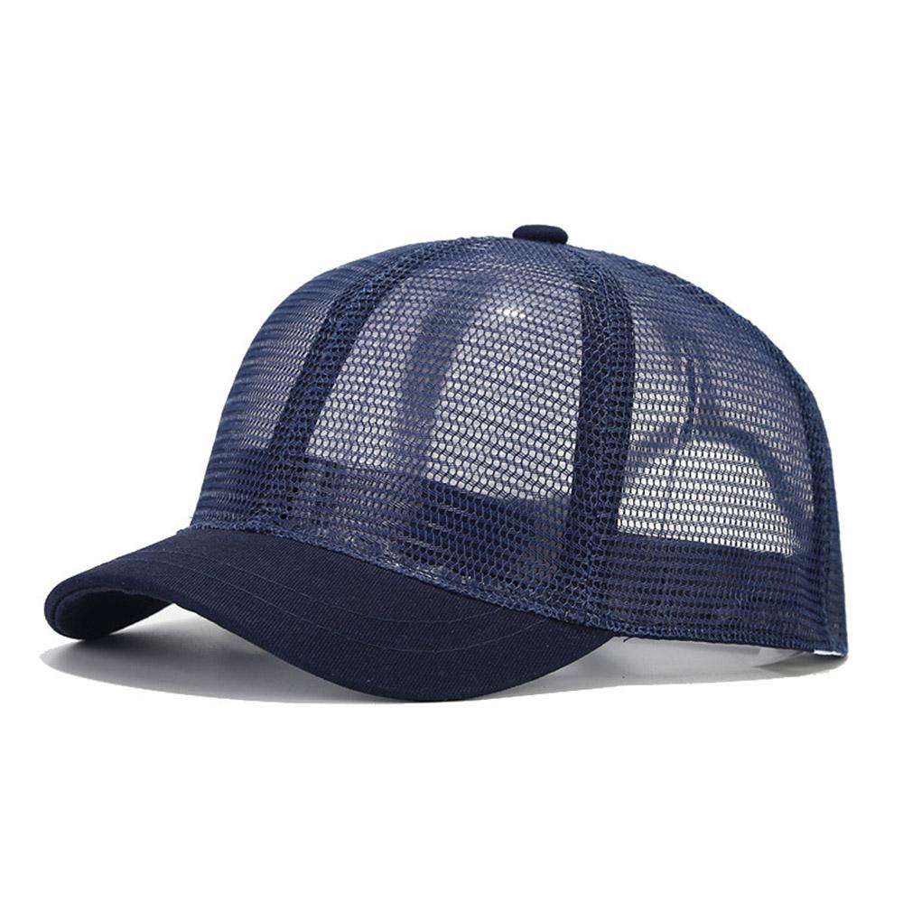 New Short Brim Baseball Cap Full Mesh Breathable Thin Peaked Cap for Men Women Skeleton Mesh Duck Tongue Cap Sunscreen Sun Hat