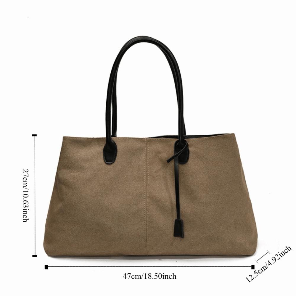 Tote Bag Suede Shoulder Bag Solid Color Underarm Packs Fashion Large Capacity Handbag  Travel
