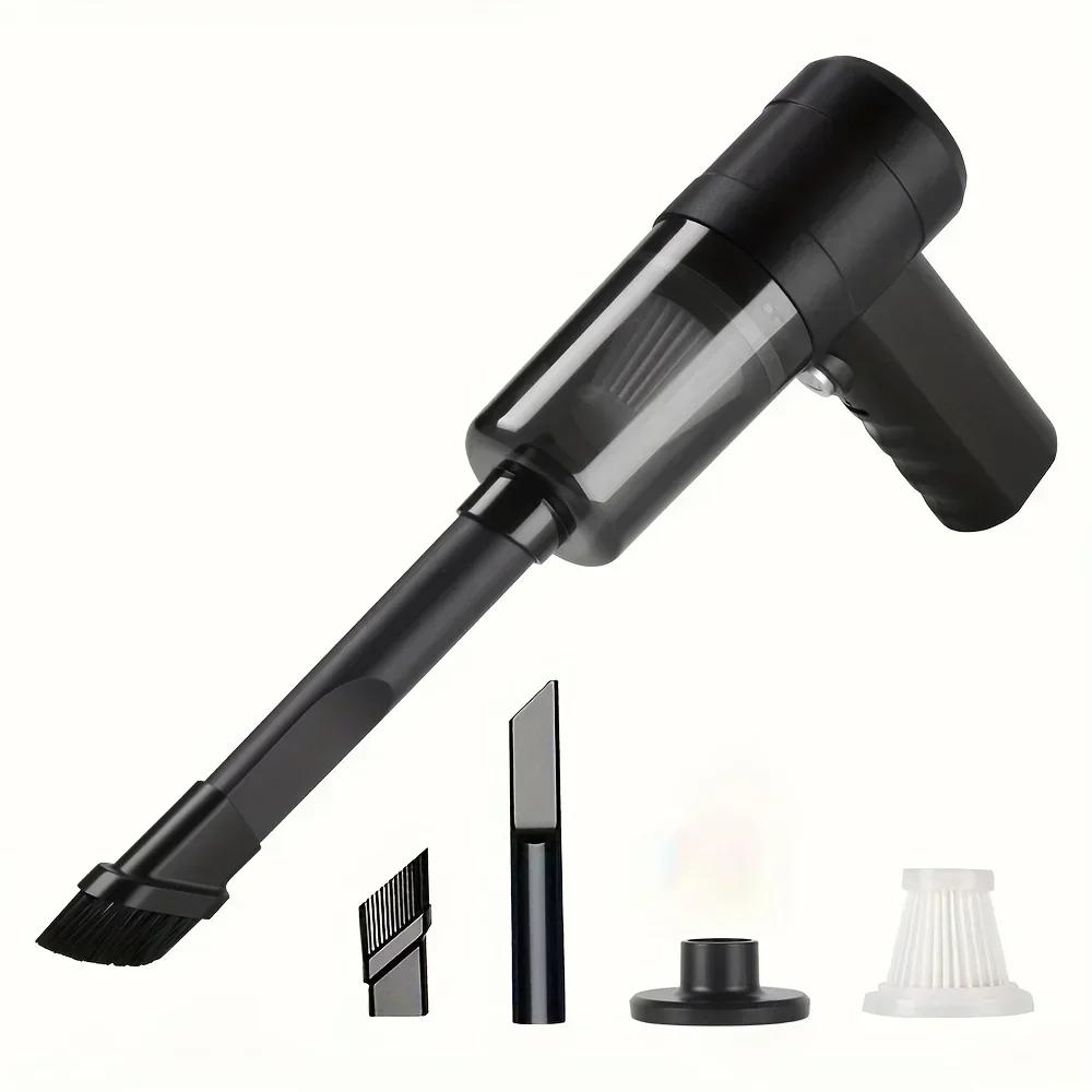 

1 беспроводной ручной пылесос, пылесос - портативная функция выдува и всасывания, подходит для автомобилей, клавиатур чёрный