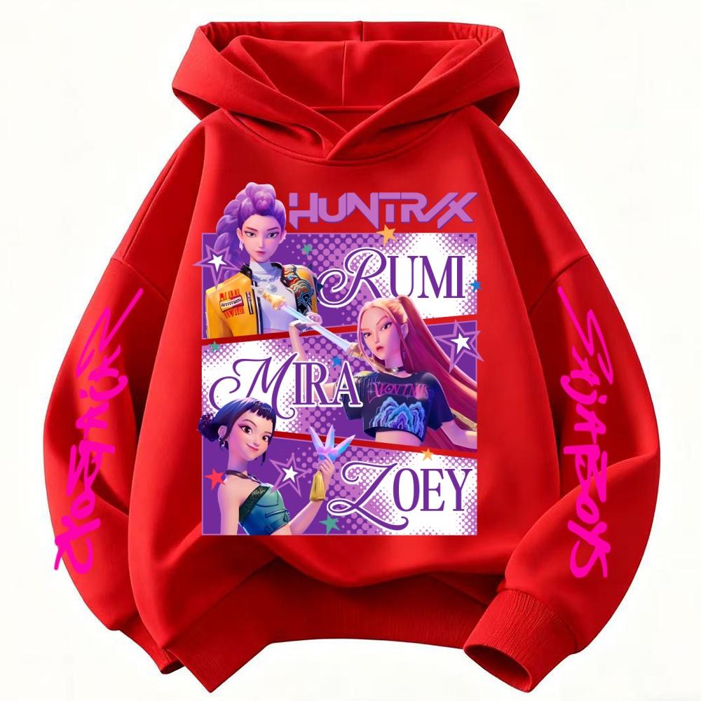 KPop Demon Hunters Hoodie Kids Clothes Princess Girls Clothing Fashion Boys Clothes Spring Autumn Sweatshirt Child Tops