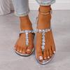 Fashion Women's Sandals Fashionable Flat Soft Comfortable Sandals Summer Elastic Strap Casual Slide Shoes Women Sandalias De Mujer