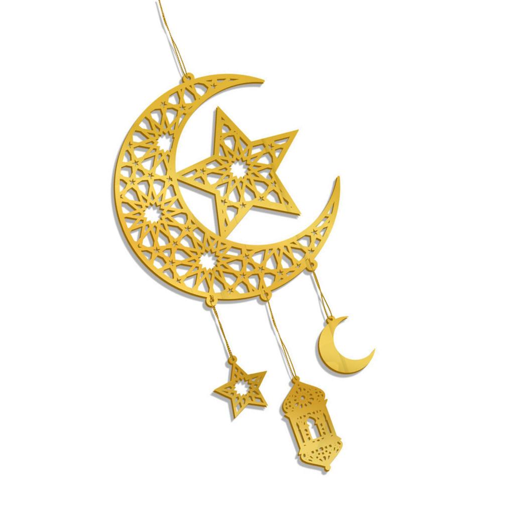 Elegant Eid Wind Bell Hanging Decoration Featuring Durability Acrylic for Ramadan Kareem Decoration